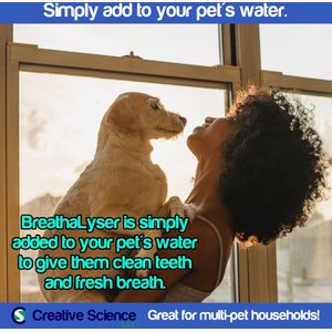 Creative Science BreathaLyser Dog & Cat Dental Water Additive, 500-ml bottle