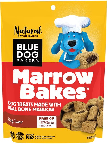 Blue Dog Bakery Marrow Bakes Beef Flavor Dog Treats, 12-oz bag slide 1 of 4