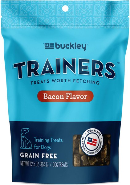 Buckley Trainers Bacon Flavor Grain-Free Dog Treats, 12.5-oz bag slide 1 of 2