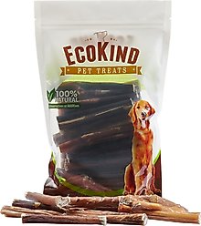 EcoKind Odor Free Natural Bully Sticks Dog Treats, 1-lb bag, 4 inches