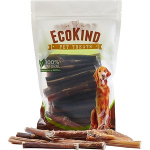 EcoKind Odor Free Natural Bully Sticks Dog Treats, 1-lb bag, 4 inches