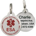 Frisco Emotional Support Animal Personalized Dog & Cat ID Tag, Round Shape, Small