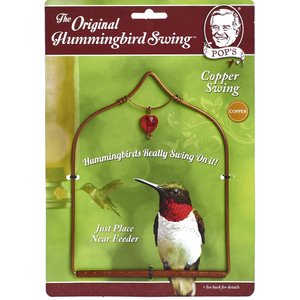 Pop's Birding Company The Original Hummingbird Swing Copper Bird Swing