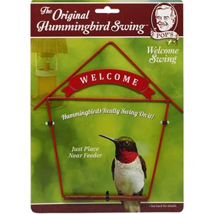 Pop's Birding Company The Original Hummingbird Swing Welcome Bird Swing