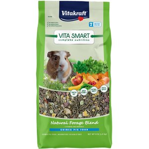 Vitakraft Vita Smart Complete Nutrition Premium Fortified Blend Timothy Hay Guinea Pig Food, 8-lb bag
