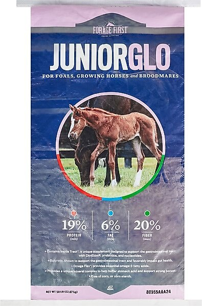 ADM Forage First JuniorGlo Horse Feed, 50-lb bag slide 1 of 3