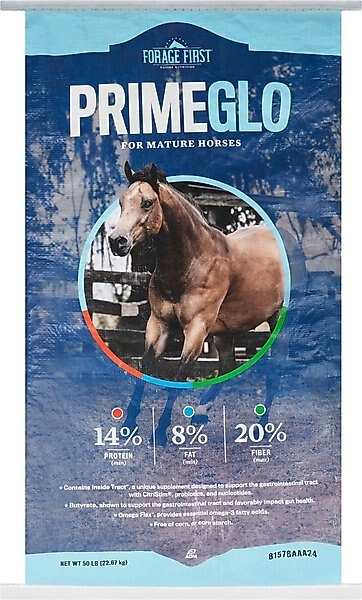ADM PRIMEGLO Forage First Premium Nutrition Mature Horse Feed, 50-lb bag slide 1 of 3