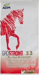 ADM GroSTRONG 33 Ration Balancer Low Sugar Low Starch Horse Feed, 50-lb bag
