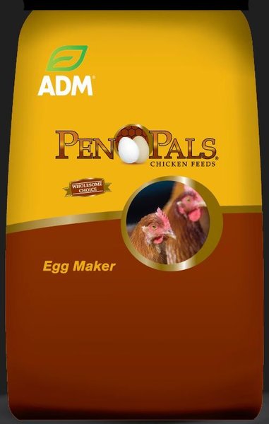 ADM Pen Pals Egg Maker 16 Protein Crumbles Chicken Feed 50 lb