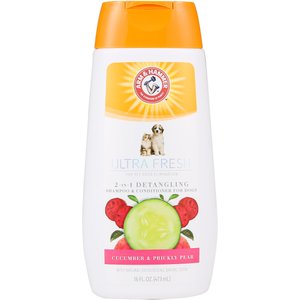 Arm & Hammer Pet Fresh 2-in-1 Detangling Cucumber & Prickly Pear Dog Shampoo & Conditioner, 16-oz bottle