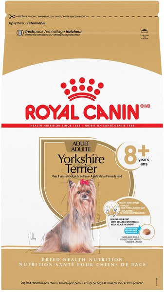 Royal Canin Breed Health Nutrition Yorkshire Terrier Adult 8+ Dry Dog Food, 2.5-lb bag slide 1 of 6