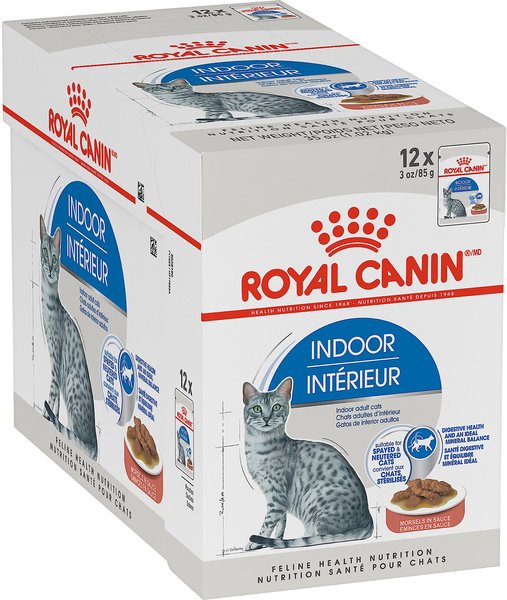 ROYAL CANIN Feline Health Nutrition Indoor Adult Morsels In Sauce