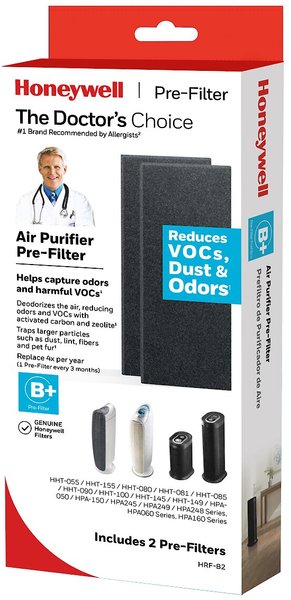 Honeywell Odor & VOC Reducing B+ Type Air Purifier Pre-filter, 2 count slide 1 of 2