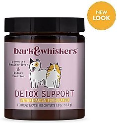 Bark & Whiskers Detox Support Dog & Cat Supplement, 1.7-oz jar