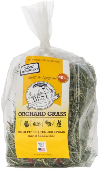 Grandpa's Best Orchard Grass Hay Small Pet Food, 40-oz mini bale slide 1 of 7