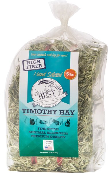 Grandpa's Best Timothy Hay Small Pet Food, 5-lb mini bale slide 1 of 6