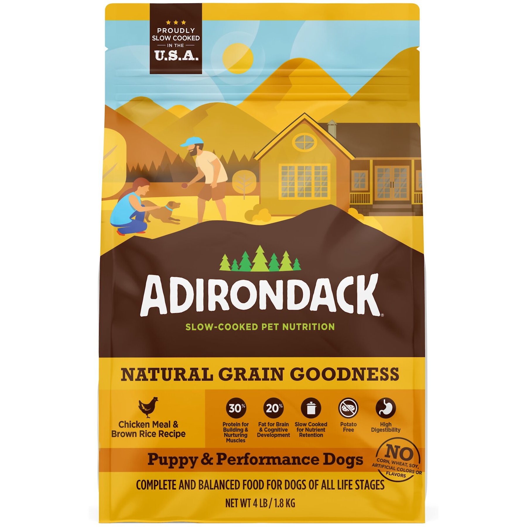 ADIRONDACK 30 Protein High Fat Recipe Chicken Meal Brown Rice