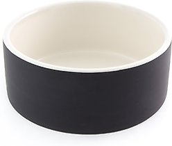 PAIKKA Cooling Ceramic Dog & Cat Bowl, Black, 3.38-cup