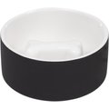PAIKKA Slow Feed Ceramic Dog & Cat Bowl, Black, 3.13-cup