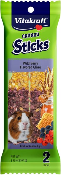 Vitakraft Crunch Sticks Wild Berry & Honey Guinea Pig Chewable Treats, 2 count slide 1 of 3