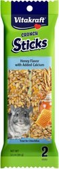 Vitakraft Crunch Sticks Honey with Added Calcium Chinchilla Treat, 2 count