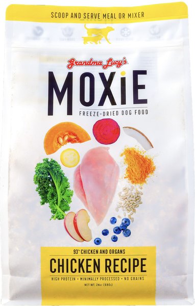 Grandma Lucy's Moxie Chicken Recipe Freeze-Dried Dog Food, 24-oz bag slide 1 of 8