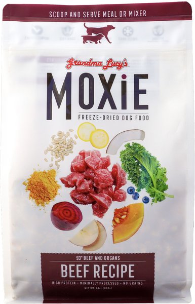 GRANDMA LUCY'S Moxie Beef Recipe Freeze-Dried Dog Food, 24-oz bag