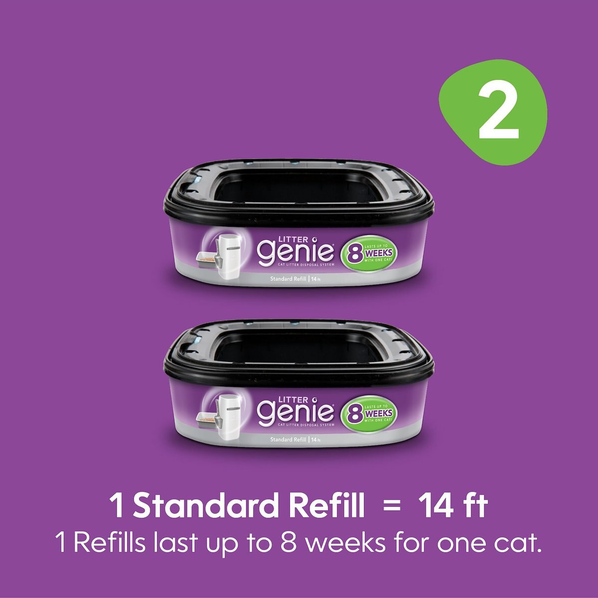 LITTER GENIE Standard Refill, 2 count