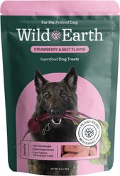 Wild Earth Good Protein Dog Snacks with Koji Strawberry & Beet Flavor Crunchy Dog Treats, 5-oz bag