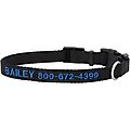 Frisco Nylon Personalized Dog Collar, Black, Small: 10 to 14-in neck, 5/8-in wide