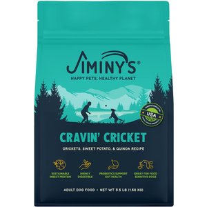 Jiminy's Cravin' Cricket Dry Dog Food, 3.5-lb bag