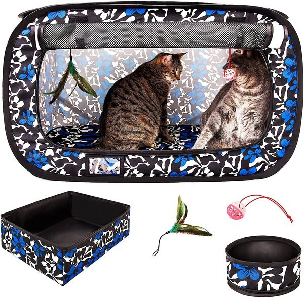 Discontinued CHEERING PET Cat Condo Cage, Floral