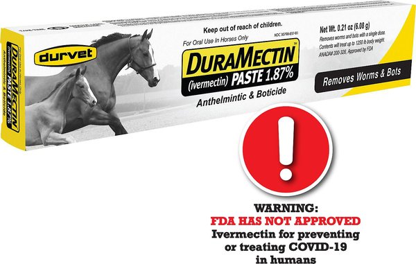 Durvet DuraMectin Paste 1.87% Horse Dewormer, 0.21-oz tube slide 1 of 3