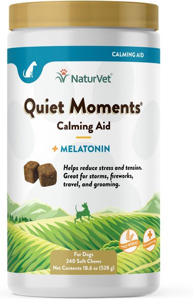 NaturVet Quiet Moments Soft Chews Calming Supplement for Dogs, 240 count slide 1 of 7