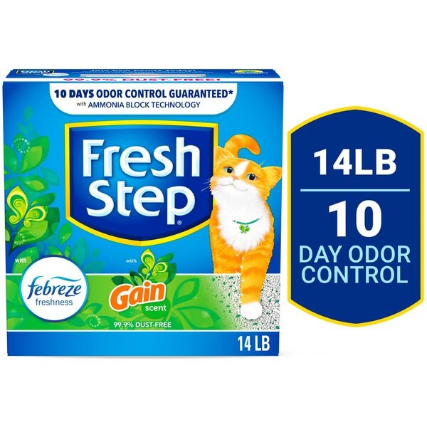 SCOOP AWAY Clump & Lock Scented Clumping Clay Cat Litter, 14lb box