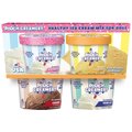 Pooch Creamery Ice Cream Mix Peanut Butter, Birthday Cake, Vanilla & Carob Variety Pack Dog Treat, 2.32-oz, 4 count