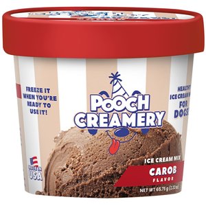 Pooch Creamery Ice Cream Mix Peanut Butter, Birthday Cake, Vanilla & Carob Variety Pack Dog Treat, 2.32-oz, 4 count