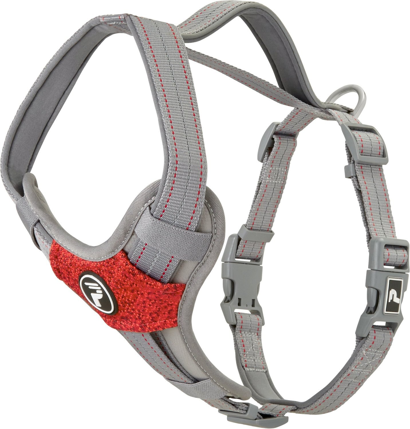 PUP CREW PRO Pathfinder Neoprene Reflective Back Clip Dog Harness, 21