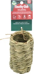 Oxbow Timothy Club Hay Barrel Small Pet Chew Toy