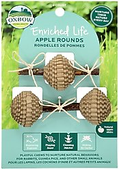 Oxbow Enriched Life Apple Rounds Small Pet Chew Toy, 2 count