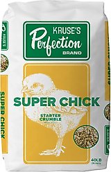 Kruse's Perfection Brand Super Chick Starter Crumble Medicated Chicken Feed, 40-lb bag