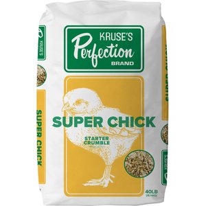 Kruse's Perfection Brand Super Chick Starter Crumble Medicated Chicken Feed, 40-lb bag