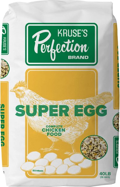 Kruse's Perfection Brand Super Egg Complete Whole Grains 13% Protein Chicken Feed, 40-lb bag slide 1 of 6