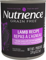 Nutrience Subzero Lamb Recipe Grain-Free Wet Dog Food, 13.2-oz can