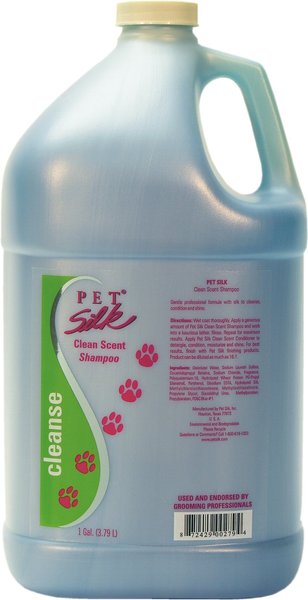 Discontinued - PET SILK Clean Scent Cleanse Dog & Cat Shampoo, 1-gal ...