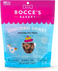 Bocce's Bakery Unicorn Shake Beets, Cranberries & Vanilla Dog Treats, 5-oz bag