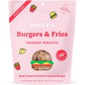Bocce's Bakery Burgers & Fries Beef, Sweet Potatoes & Cheese Dog Treats, 5-oz bag