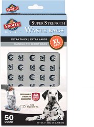 Spotty Extra-Thick Tie-Handle Dog Poop Bags, X-Large, 50 count slide 1 of 2