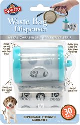 Spotty Clear Tube Dog Poop Bag Dispenser & Refills, 30 count
