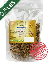 Amzey Mealworms & Shrimp Treats, 0.5-lb bag
